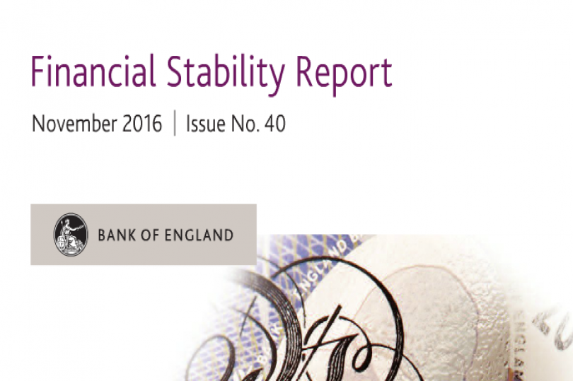 أبرز ما جاء في تقرير الاستقرار المالي الصادر عن بنك انجلترا - 30 نوفمبر